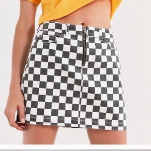 Urban checkered skirt